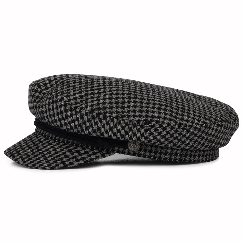 Gorra marinera pata de gallo de Brixton - Gris-Negro