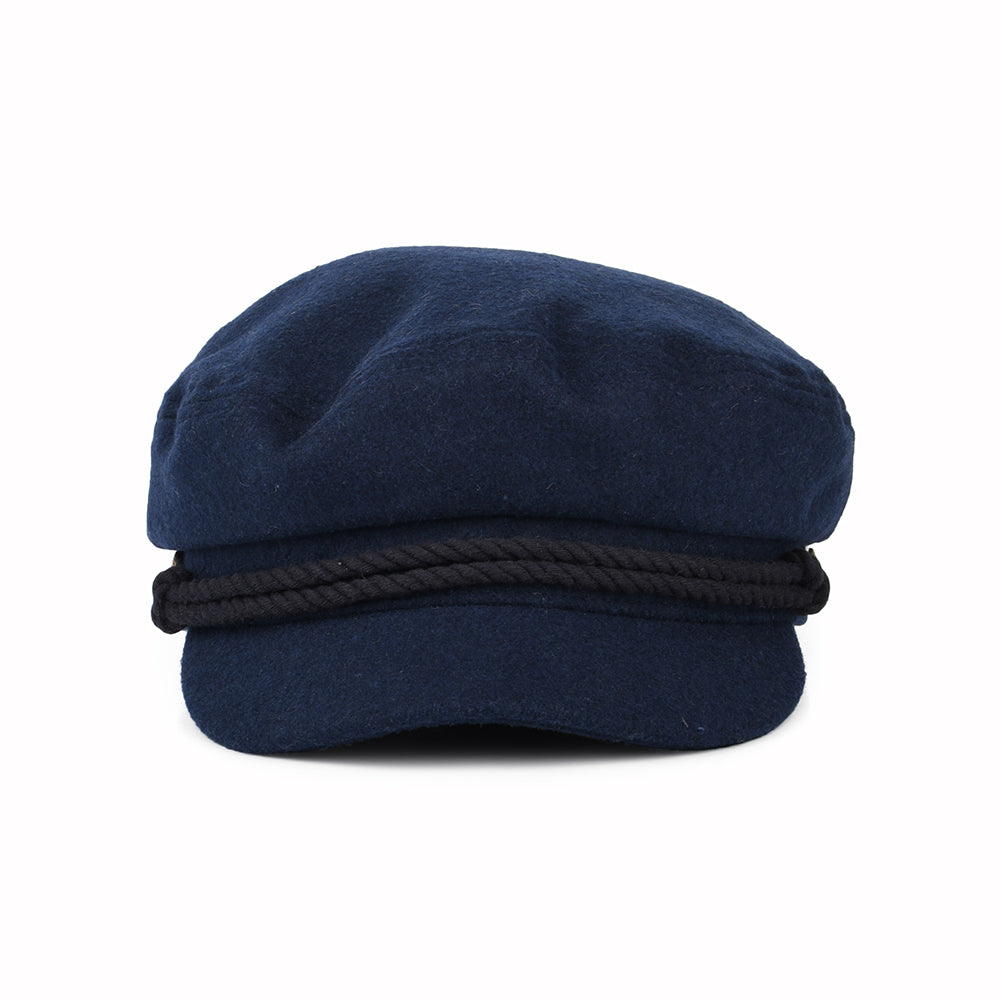 Gorra marinera de mezcla de lana de Brixton - Azul Marino Lavado