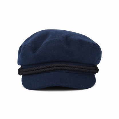 Gorra marinera de mezcla de lana de Brixton - Azul Marino Lavado