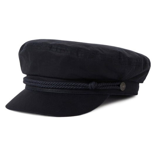 Gorra marinera Weather Guard de algodón encerado de Brixton - Azul Marino Lavado