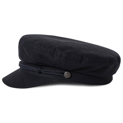Gorra marinera Weather Guard de algodón encerado de Brixton - Azul Marino Lavado