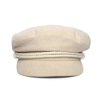 Gorra marinera de pana de Brixton - Crema