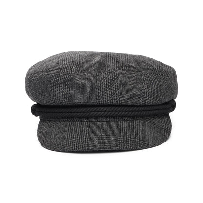 Gorra marinera Príncipe de Gales de Brixton - Gris Oscuro