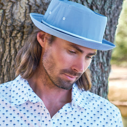 Sombrero de pescador pleagable de Dorfman-Pacific - Azul Claro