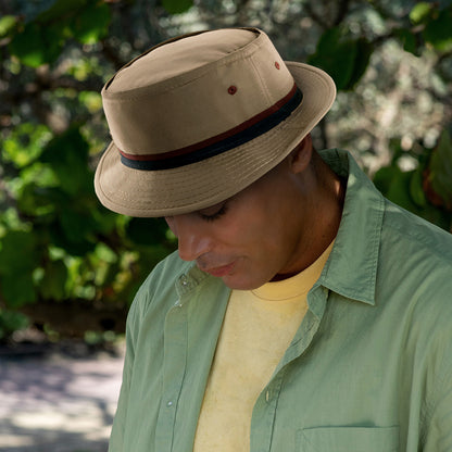 Sombrero de pescador plegable de Dorfman-Pacific - Beige Arena