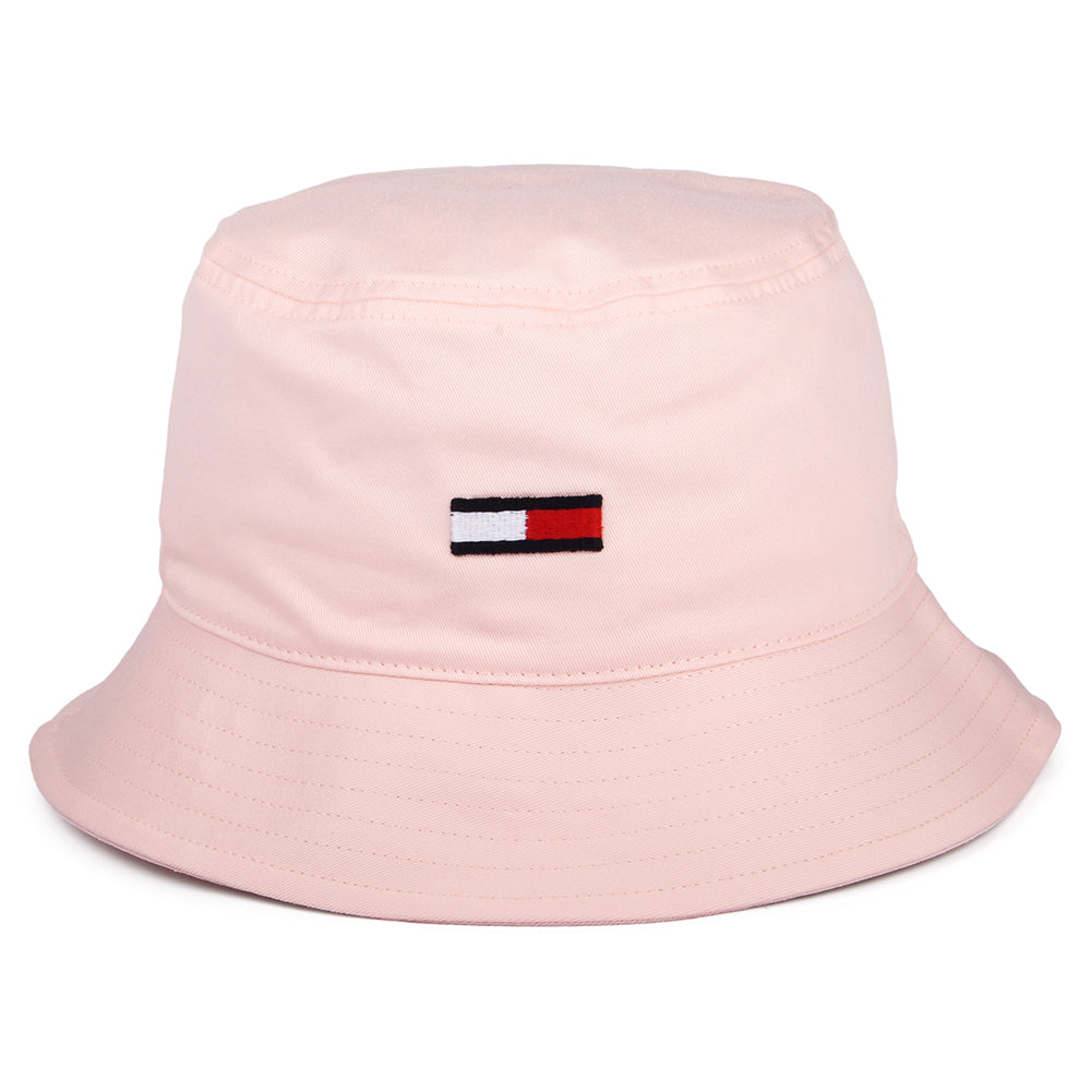 Sombrero de pescador TJW Flag de algodón orgánico de Tommy Hilfiger - Rosa Claro