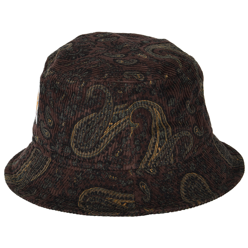 Sombrero de pescador de pana estampado cachemira de Carhartt WIP - Burdeos-Multi