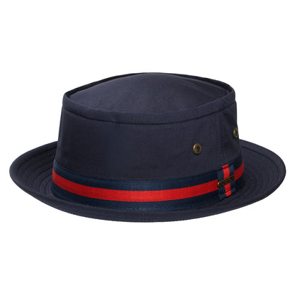 Sombrero Pork Pie Fishermans de pescador de Stetson - Azul Oscuro
