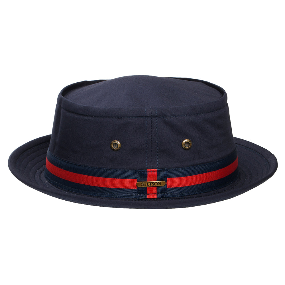 Sombrero Pork Pie Fishermans de pescador de Stetson - Azul Oscuro