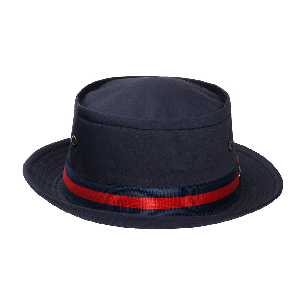 Sombrero Pork Pie Fishermans de pescador de Stetson - Azul Oscuro