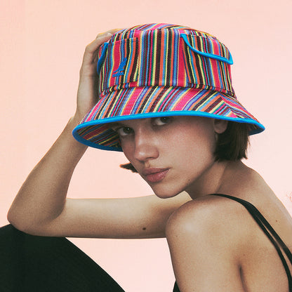 Sombrero de pescador con rayas multicolores de Kangol - Arco Iris