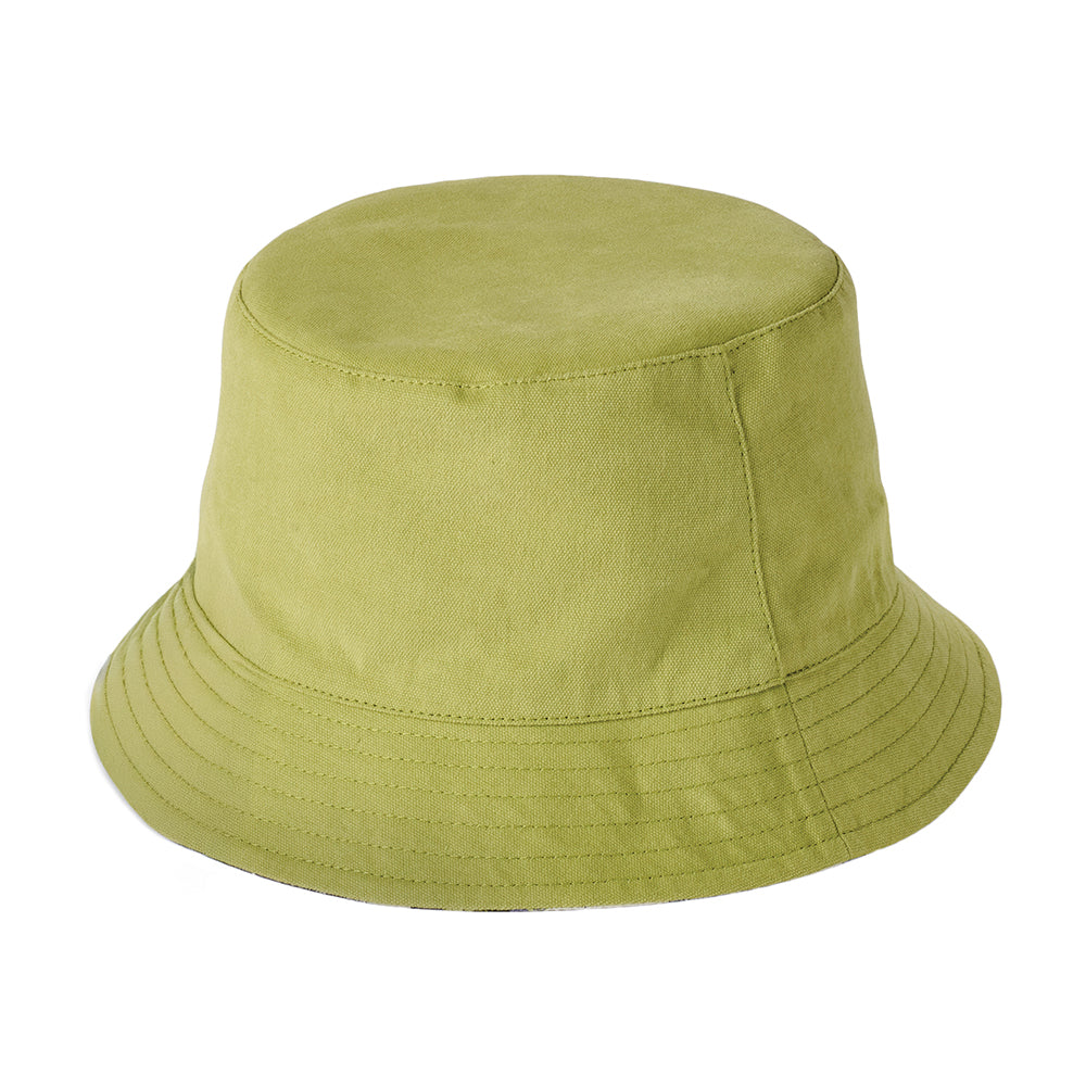 Sombrero de pescador reversible de algodón de Failsworth - Verde Manzana