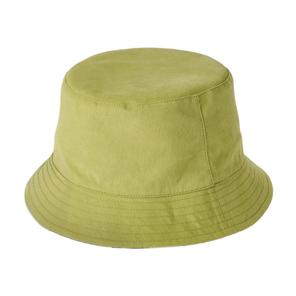 Sombrero de pescador reversible de algodón de Failsworth - Verde Manzana