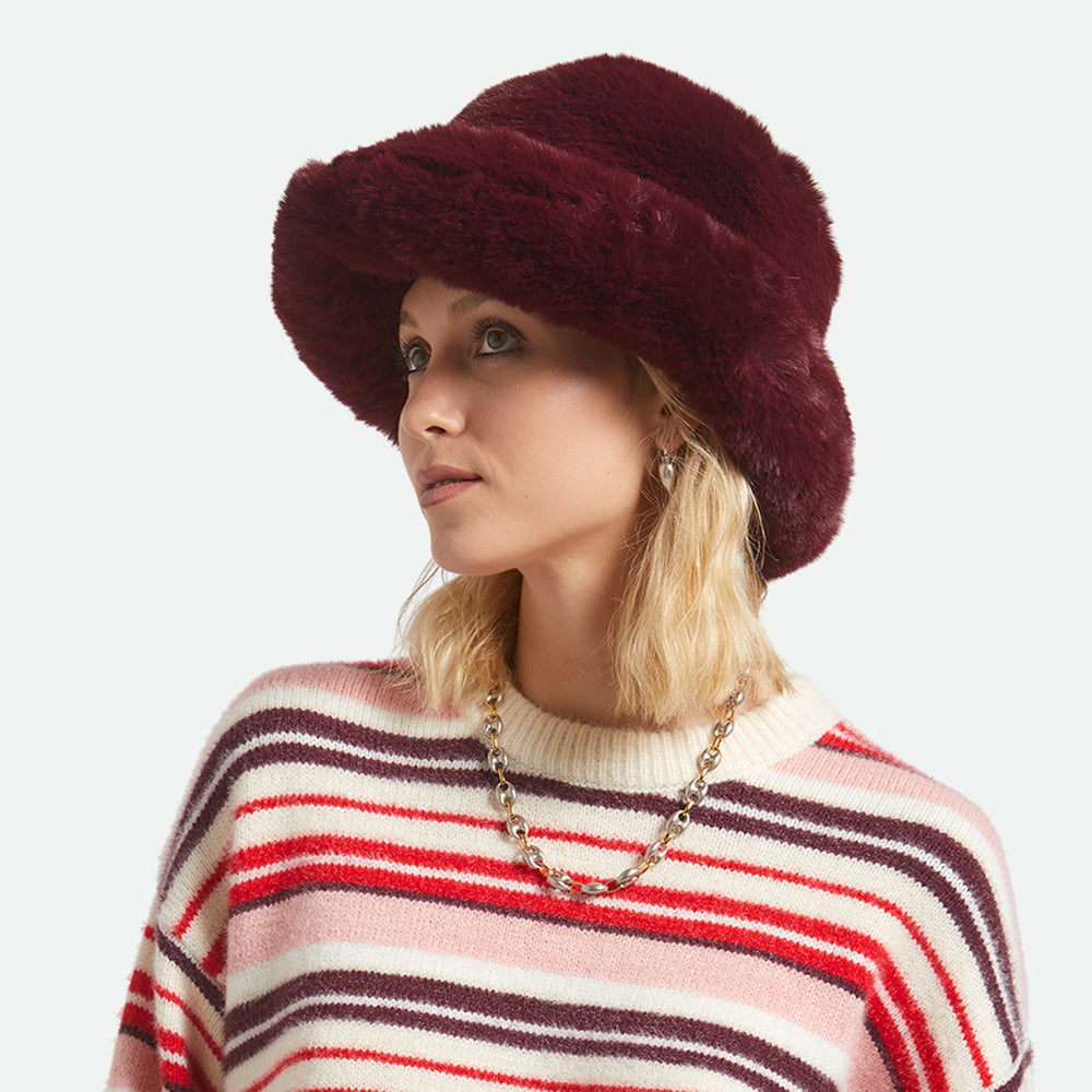 Sombrero de pescador Dion plegable de piel sintética para mujeres de Brixton - Oporto