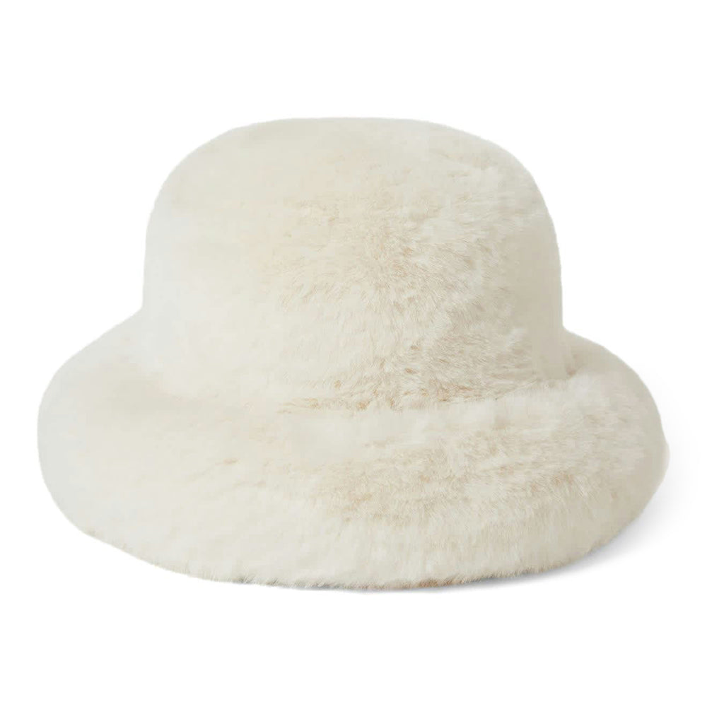 Sombrero de pescador Dion plegable de piel sintética para mujeres de Brixton - Blanco Roto