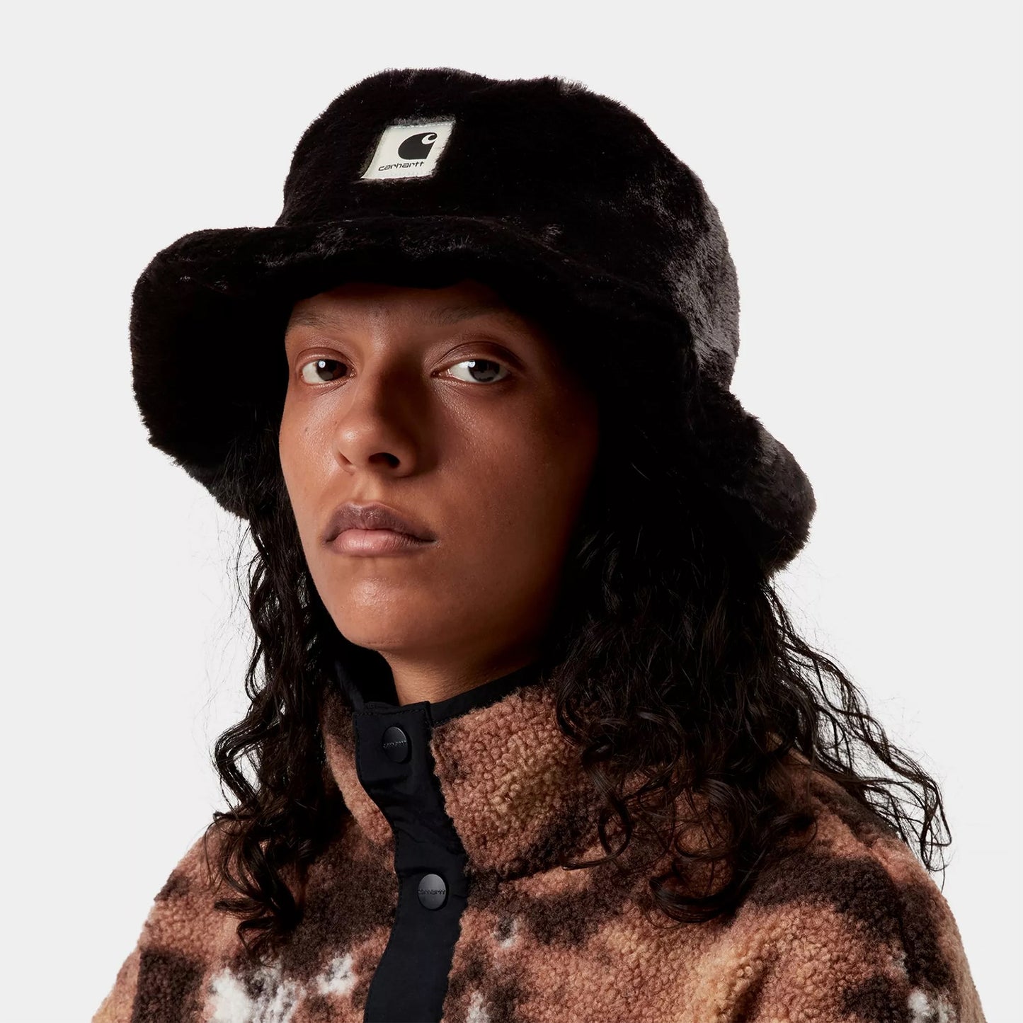 Sombrero de pescador mujeres Olney de piel sintética de Carhartt WIP - Negro
