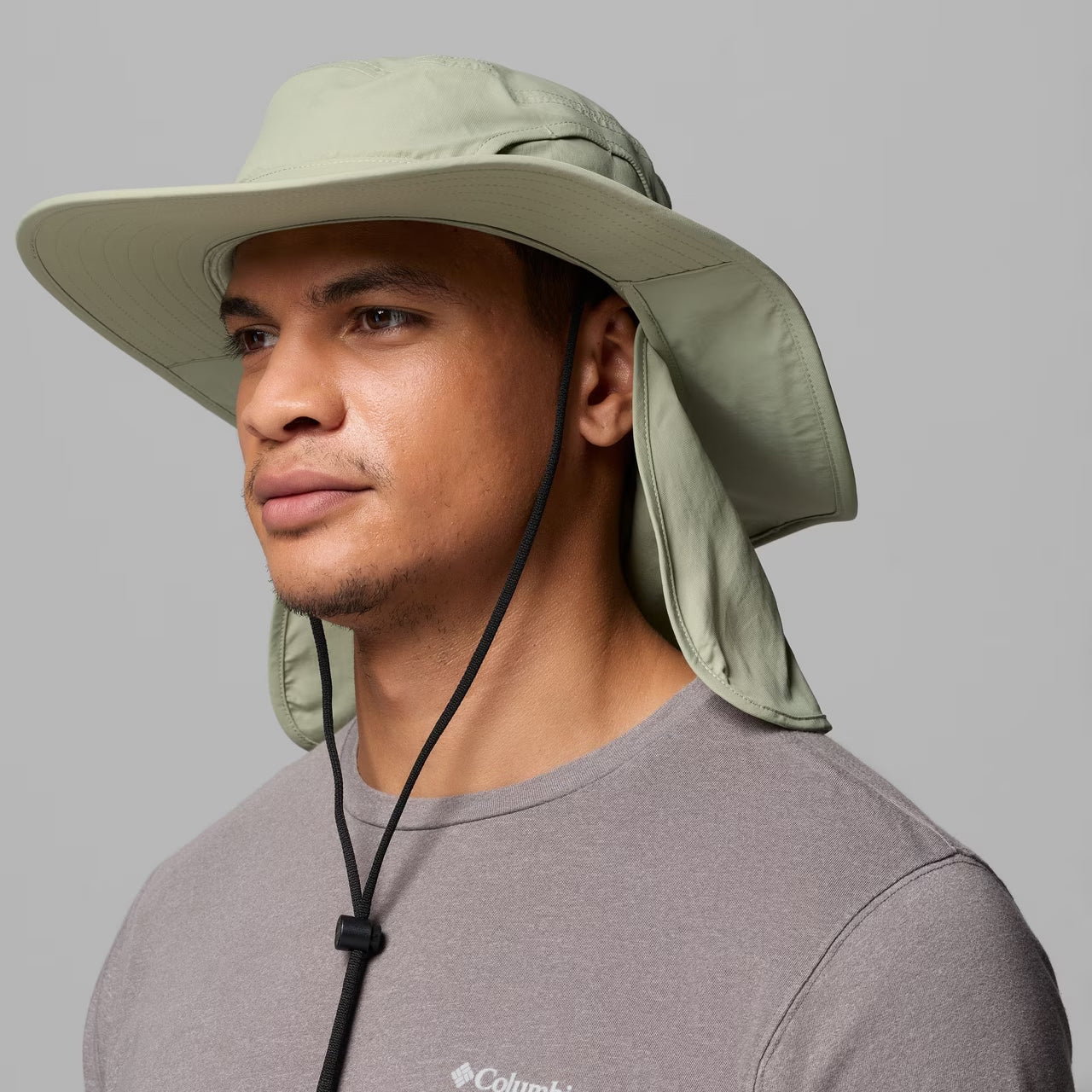 Sombrero Boonie Coolhead Zero IV con solapa de Columbia - Verde Oliva Claro