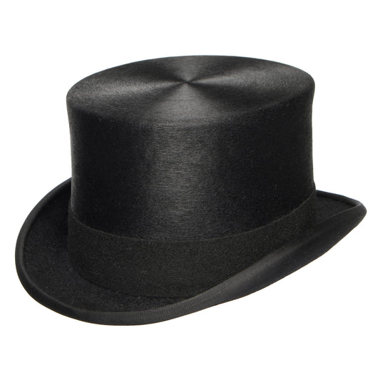 Sombrero de copa Melusine de fieltro de piel de Denton - Negro