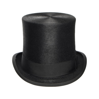 Sombrero de copa Melusine Alto de fieltro de piel de Denton - Negro