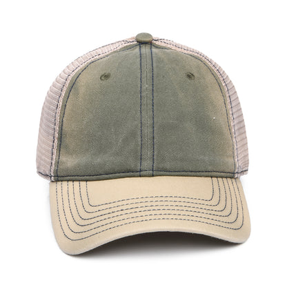 Gorra Trucker de algodón de Dorfman Pacific - Verde Oliva