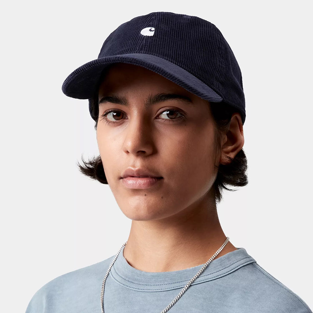 Gorra de béisbol Harlem de pana de Carhartt WIP - Azul Oscuro