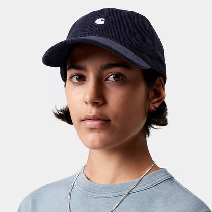 Gorra de béisbol Harlem de pana de Carhartt WIP - Azul Oscuro