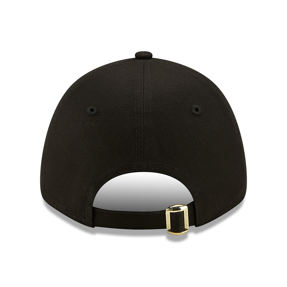 Gorra de béisbol mujeres 9FORTY MLB Metallic Logo New York Yankees de New Era - Negro-Dorado