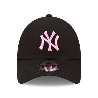 Gorra de béisbol 9FORTY MLB League Essential New York Yankees de New Era - Negro-Rosa Claro