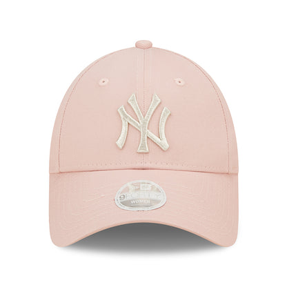 Gorra de béisbol 9FORTY MLB Metallic Logo New York Yankees de New Era - Rosa Claro-Plateado