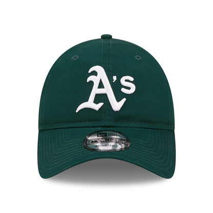 Gorra de béisbol 9TWENTY MLB League Essential Oakland Athletics de New Era - Verde Oscuro-Blanco