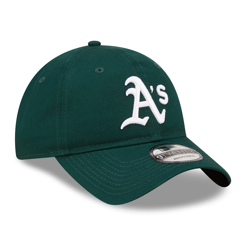 Gorra de béisbol 9TWENTY MLB League Essential Oakland Athletics de New Era - Verde Oscuro-Blanco