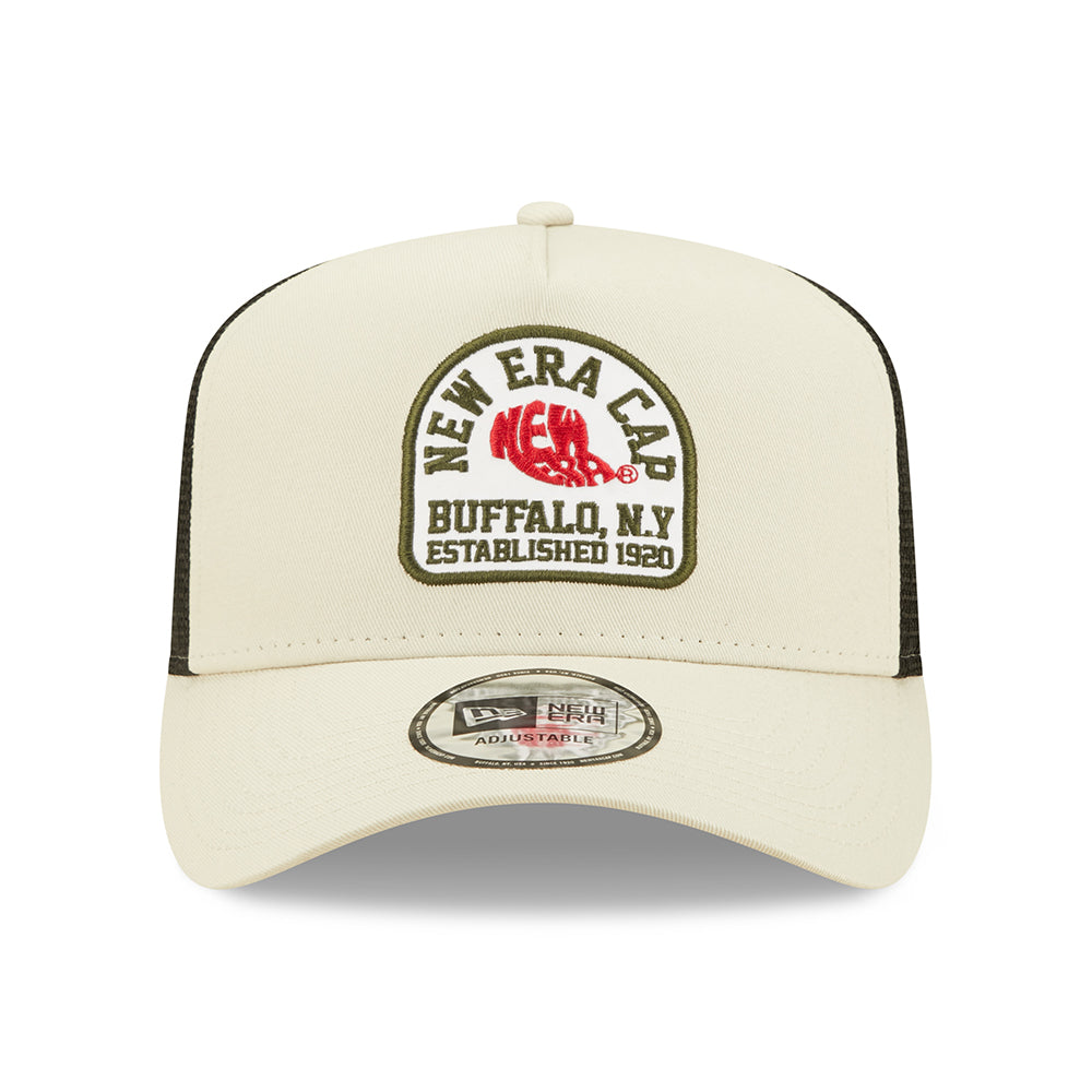 Gorra Trucker State Patch A-Frame de New Era - Piedra