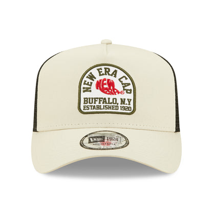 Gorra Trucker State Patch A-Frame de New Era - Piedra