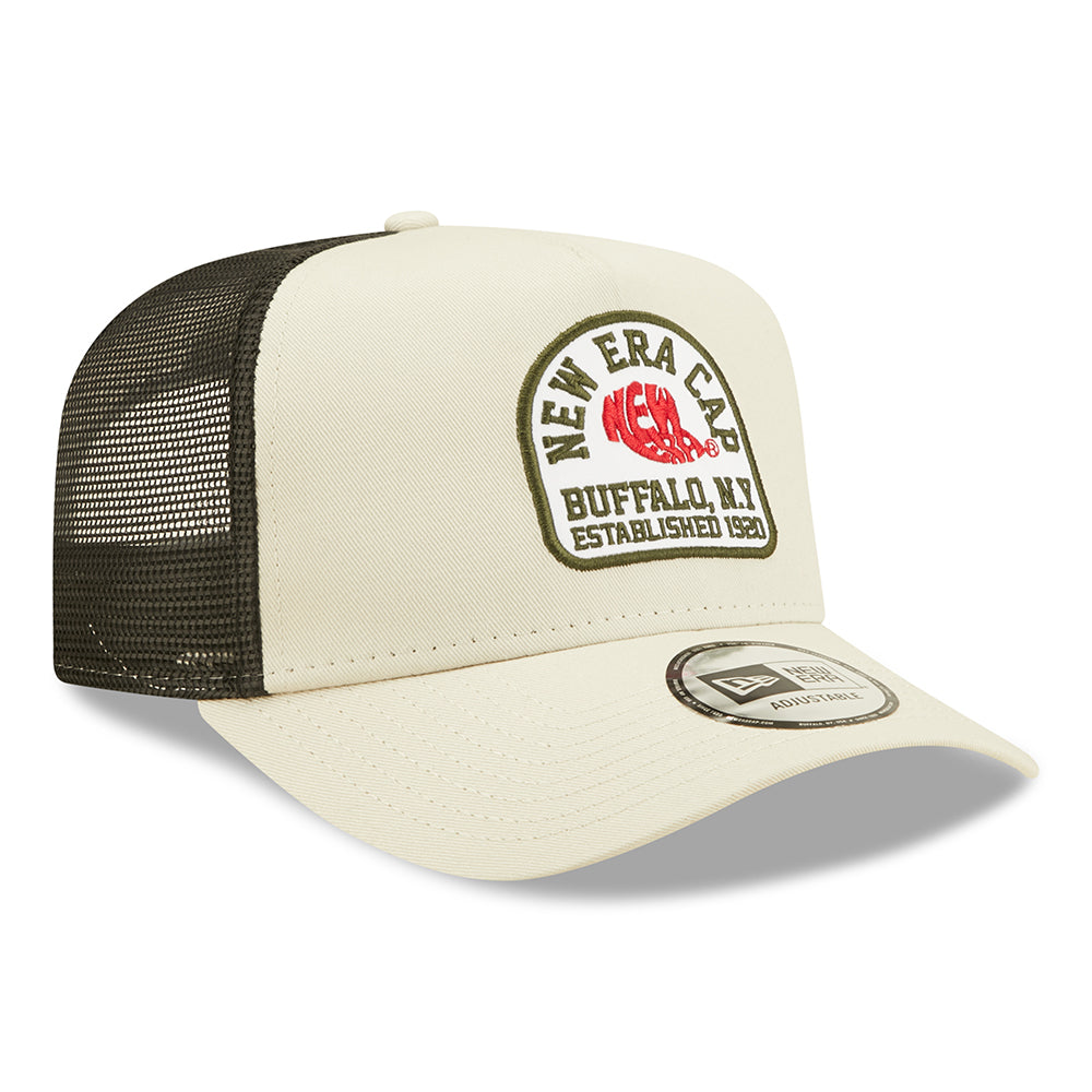 Gorra Trucker State Patch A-Frame de New Era - Piedra