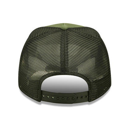 Gorra Trucker State Patch A-Frame de New Era - Verde Oliva