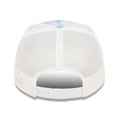 Gorra Trucker A-Frame MLB Cloud AOP L.A. Dodgers de New Era - Azul Claro-Blanco