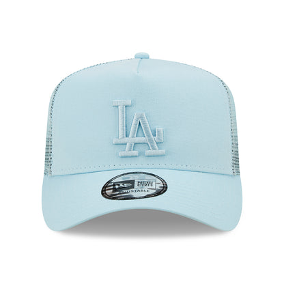 Gorra Trucker A-Frame MLB Tonal Mesh II L.A. Dodgers de New Era - Azul Claro