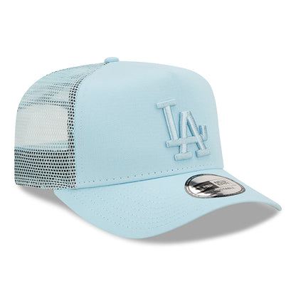 Gorra Trucker A-Frame MLB Tonal Mesh II L.A. Dodgers de New Era - Azul Claro