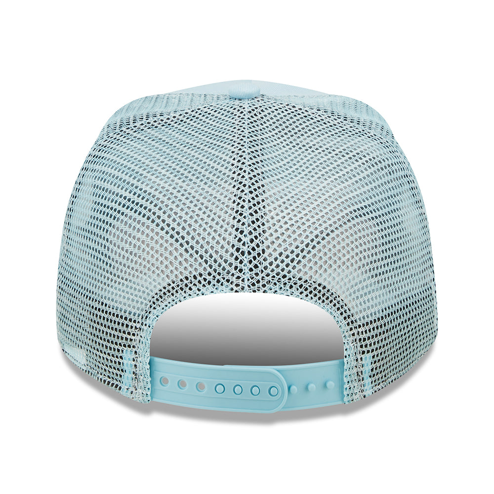 Gorra Trucker A-Frame MLB Tonal Mesh II L.A. Dodgers de New Era - Azul Claro