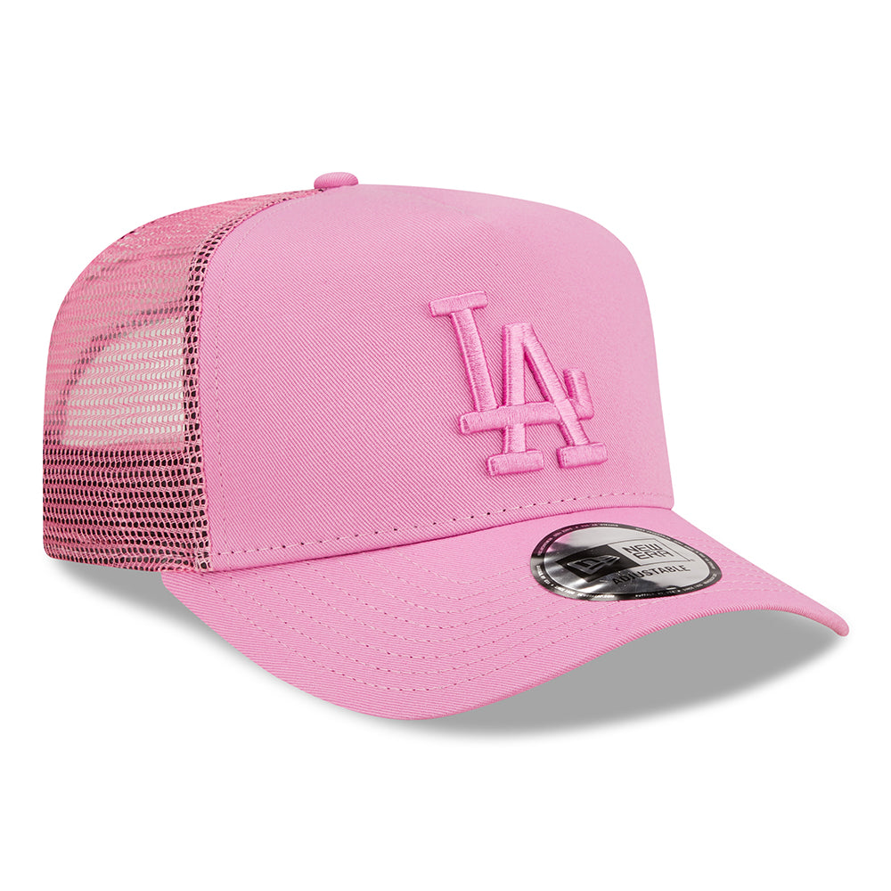Gorra Trucker A-Frame MLB Tonal Mesh II L.A. Dodgers de New Era - Rosa