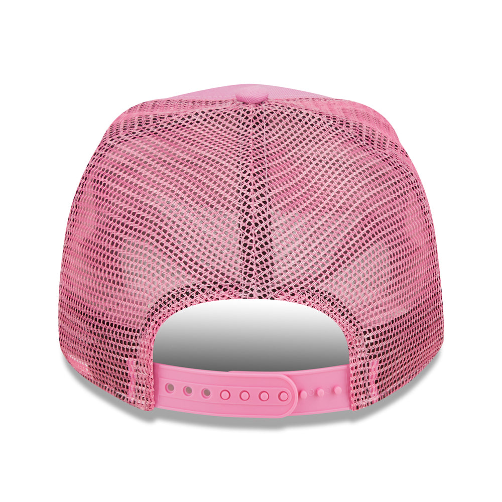 Gorra Trucker A-Frame MLB Tonal Mesh II L.A. Dodgers de New Era - Rosa