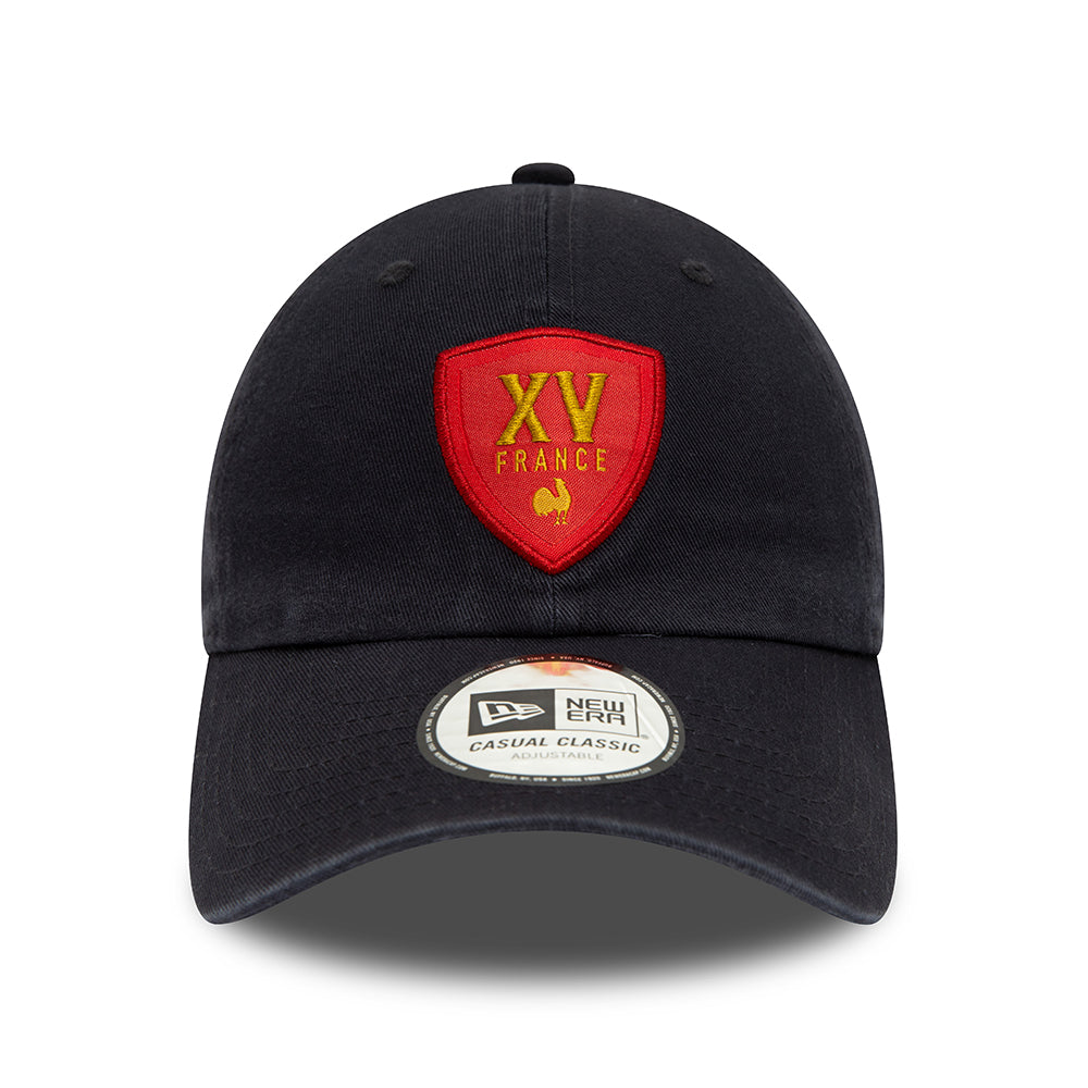 Gorra de béisbol Casual Classic Heritage Federación Francesa de Rugby de New Era - Azul Marino