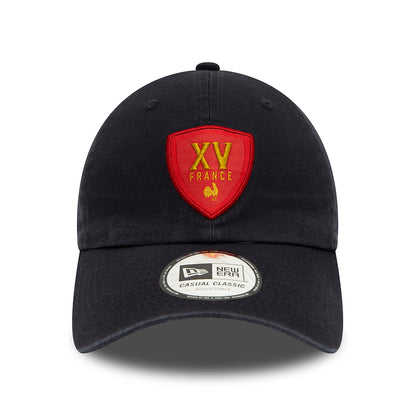 Gorra de béisbol Casual Classic Heritage Federación Francesa de Rugby de New Era - Azul Marino