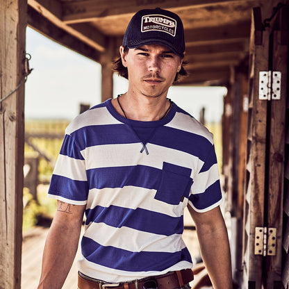 Gorra de béisbol Forecourt de tejido vaquero de Triumph Motorcycles - Azul