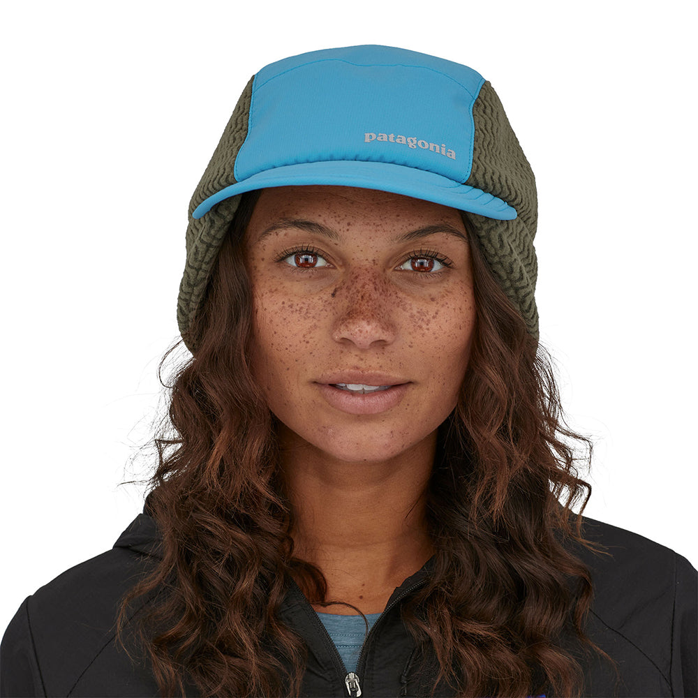 Gorra de béisbol Invierno Duckbill con orejeras de Patagonia - Azul-Gris