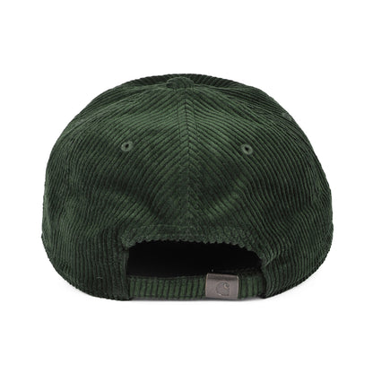 Gorra de béisbol Harlem de pana de Carhartt WIP - Verde Oliva