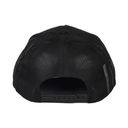 Gorra Trucker Alpha Block NetPlus MP de Brixton - Negro sobre Negro