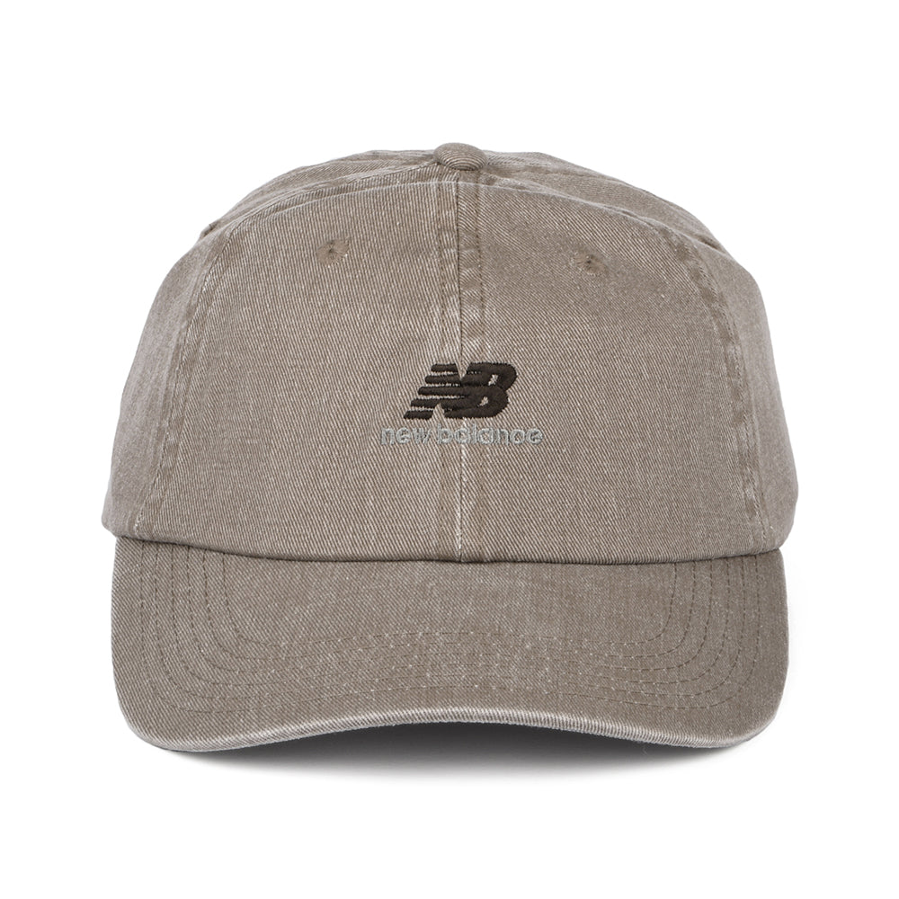 Gorra de béisbol NB Seasonal Classic de algodón lavado de New Balance - Champiñón