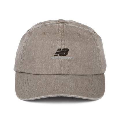 Gorra de béisbol NB Seasonal Classic de algodón lavado de New Balance - Champiñón