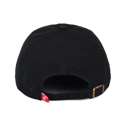 Gorra de béisbol Clean Up Liverpool FC de 47 Brand - Negro-Blanco